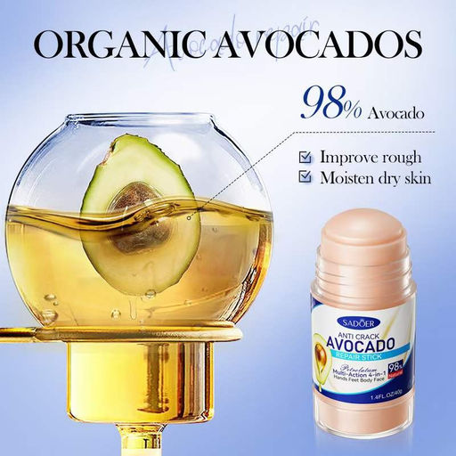 SADOER Универсальный крем-стик с экстрактом авокадо для ухода за кожей лица, рук, ног и тела, 40гр.  фото 4