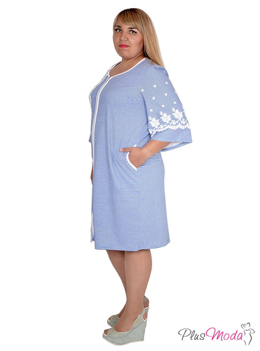 Халат Модель №474 размеры 44-84 - Plusmoda фото 3