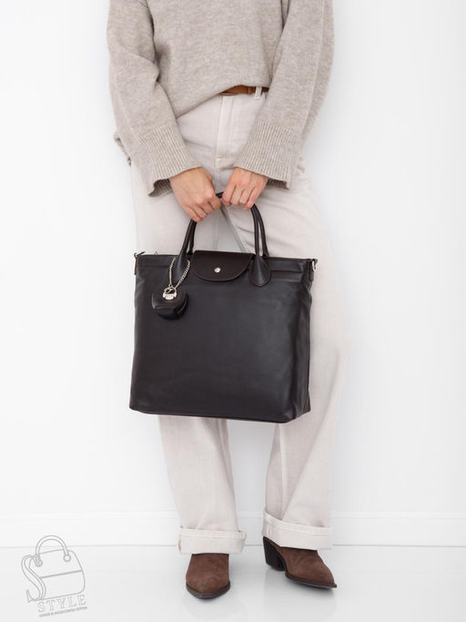 Сумка женская кожаная 1006LP d.coffee Polina&Eiterou  в Новосибирске