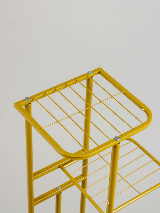 Подставка для цветов Greengo, 8 полок, 43×22×141 см, напольная, металл, цвет золотой