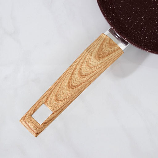Сковорода Magistro Natural. Brown, d=24 см, кованый алюминий, ручка soft-touch, антипригарное покрытие, индукция, коричневая фото 4