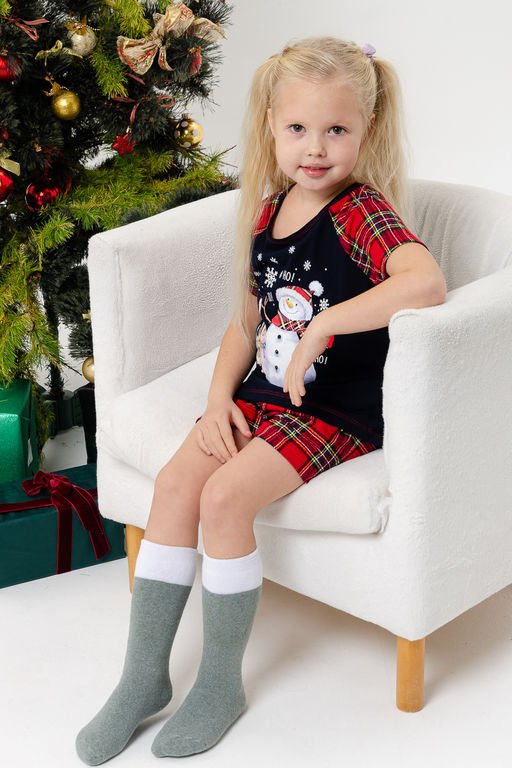 Цена за 6 пар. Гольфы Снежинка детские