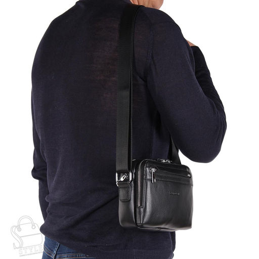 Сумка мужская кожаная 802-1GH black Heanbag