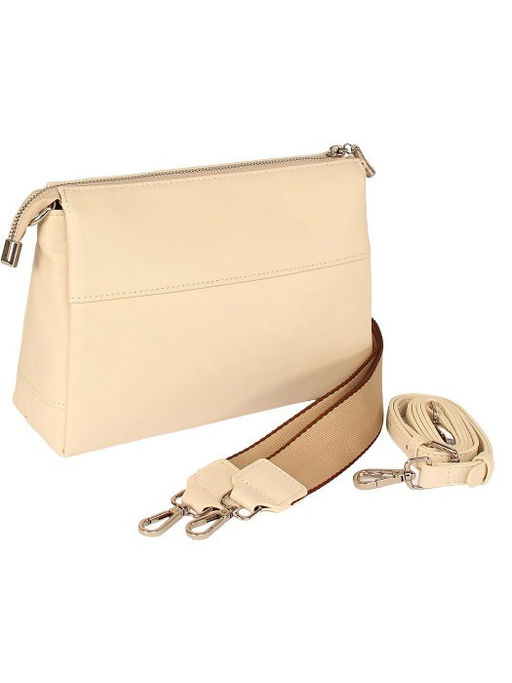 Сумка женская натуральная кожа GU 163-6065, 3отд, 2плеч/рем, молочный SALE 265764