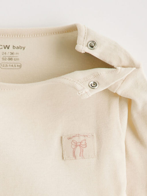 Uzun Kollu Bisiklet Yaka K?z Bebek ??t??tl? Body