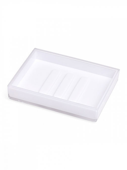 Мыльница белый пластик - Denastia фото 3