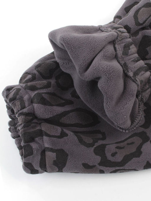 003 DK. GRAY/LEOPARD Костюм спортивный зимний женский (95% хлопок, 5% полиэстер)