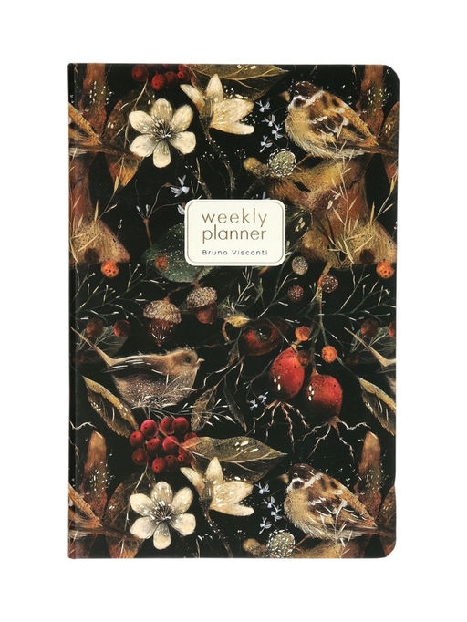 Еженедельник недатированный Bruno Visconti «Воробей», А5, на резинке