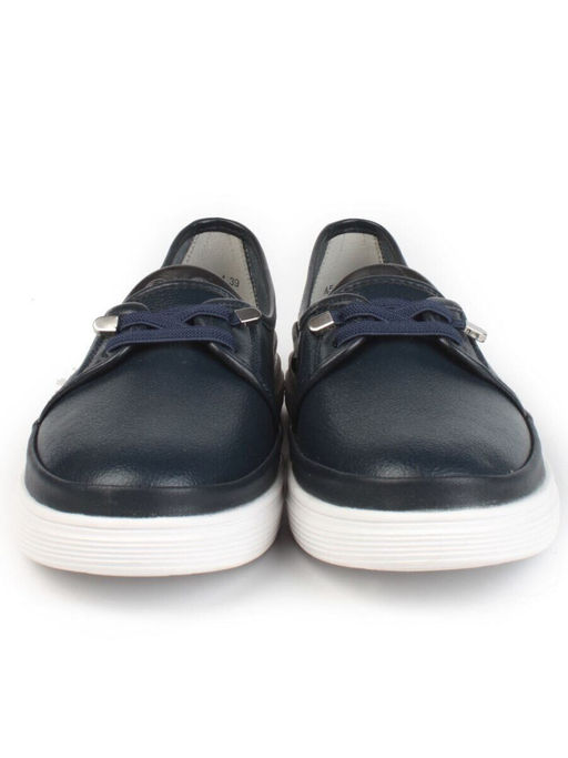 03-A5657-1 DK. BLUE Полуботинки женские (натуральная кожа)