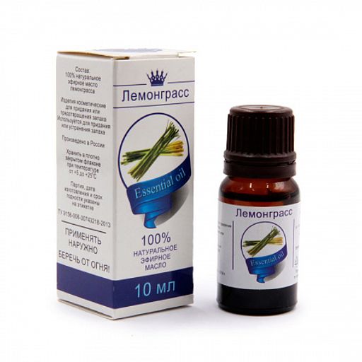 Эфирное масло ЛЕМОНГРАСС Планета Ароматов 10мл Удача и процветание