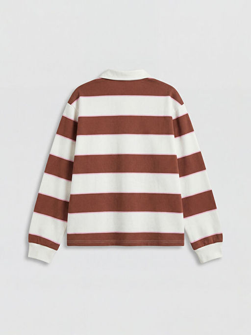 Polo Yaka ?izgili K?z ?ocuk Ti??rt