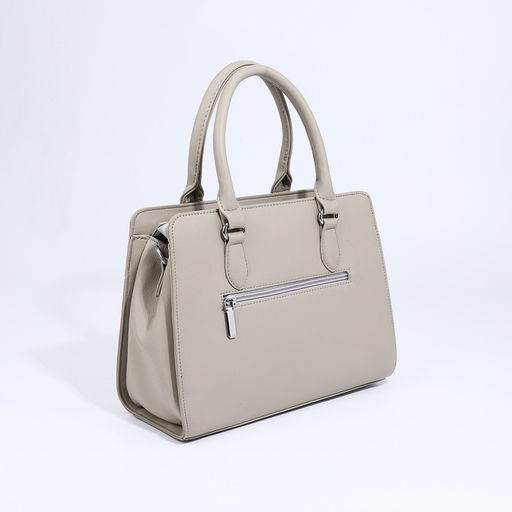 Сумка тоут на молнии, наружный карман, длинный ремень, цвет бежевый - Simaland фото 2