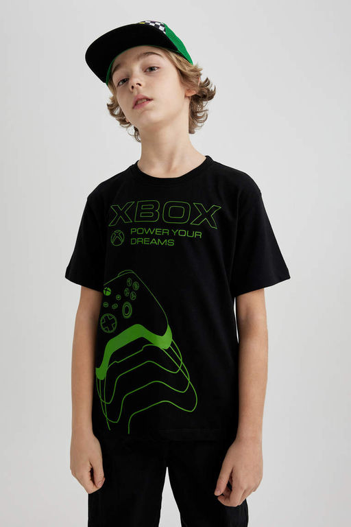 Футболка Xbox с круглым вырезом для мальчиков и короткими рукавами - Defacto фото 4