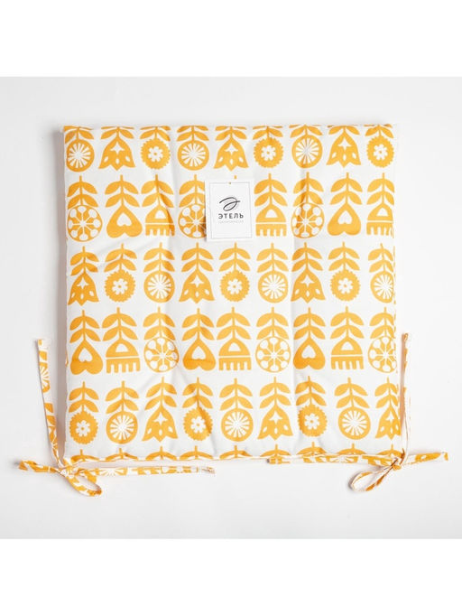 Подушка на стул Этель Yellow garden, 42?42 см