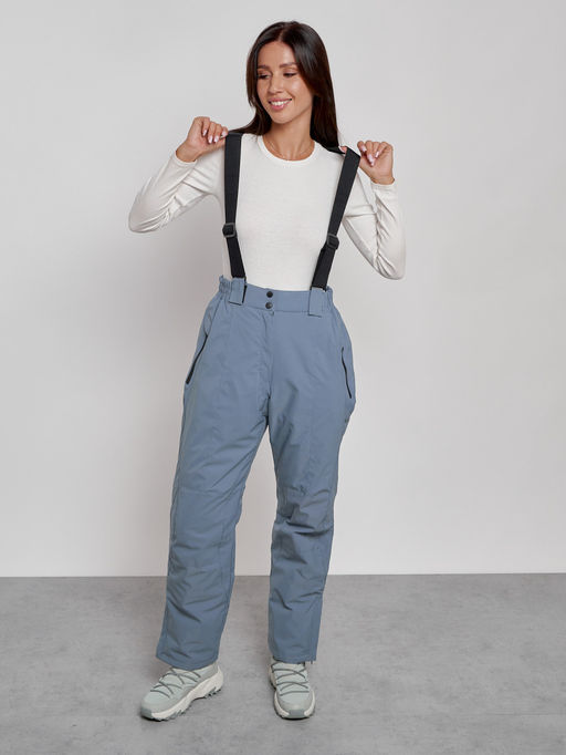 Горнолыжный костюм женский большого размера зимний синего цвета 02308S - Chunmai фото 19