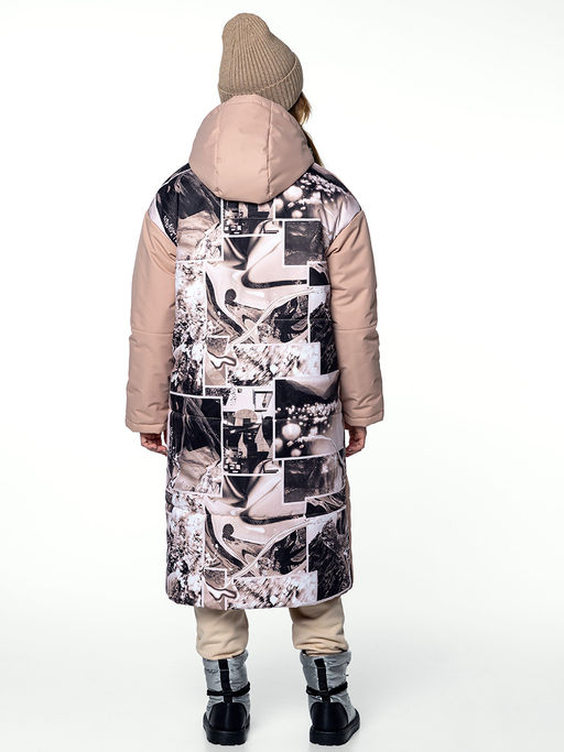 ПАЛЬТО 6з3224 черный/беж - Nikastyle фото 12