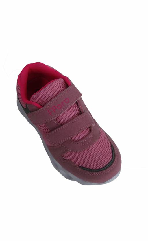 Детские кроссовки (Fp6) FPoro ES17-B201 PINK Розовые с лампочками