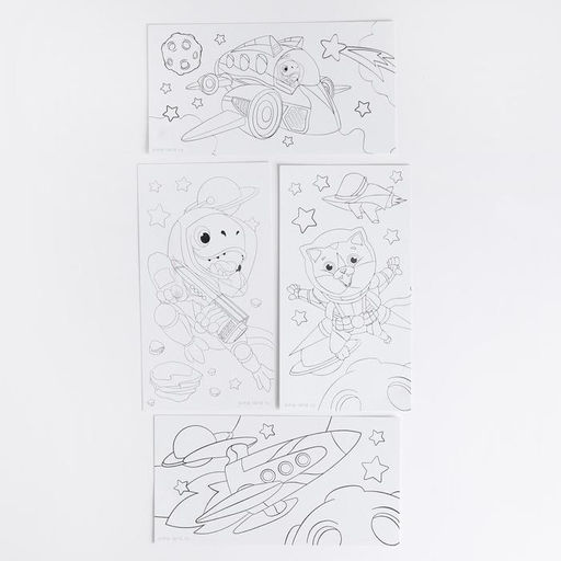 Набор для рисования Динозавры в космосе в форме карандаша, 51 предмет - Школа талантов фото 4