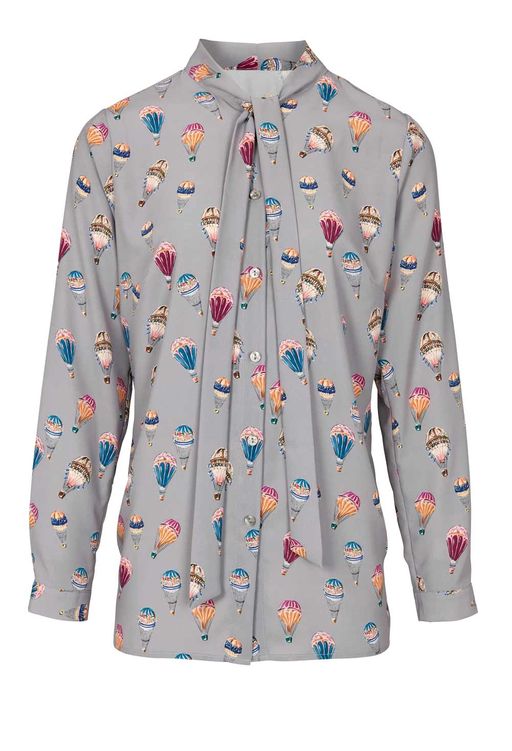 Блузка, серая - Ashley brooke фото 2