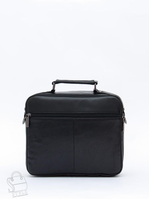 Сумка мужская кожаная 608M black Fuzhiniao