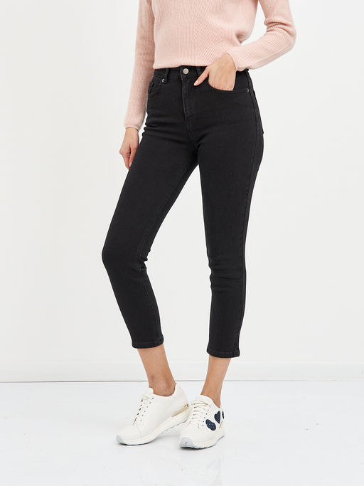 брюки женские черные из хлопка - Glenfield фото 3