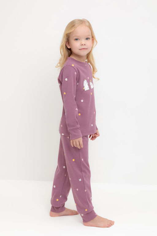 Crockid _ К 1621/темная орхидея,полянка пижама дет  фото 4