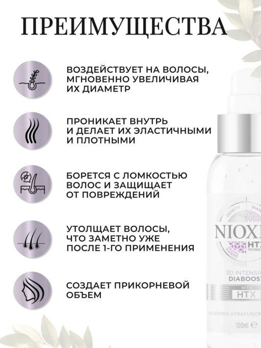 Эликсир терапевтический Intensive для увеличения диаметра и объема волос, 100 мл Nioxin  фото 3
