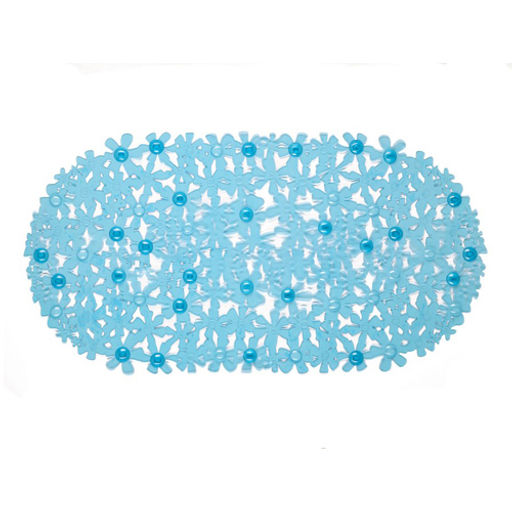 Коврик СПА для в/к Aqua-Prime Цветы 66х35см (голубой) 1/10