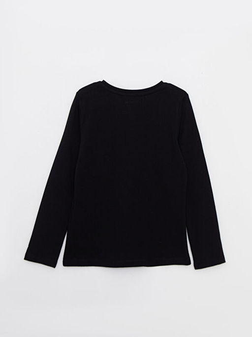 Bisiklet Yaka Basic Uzun Kollu K?z ?ocuk Ti??rt - Waikiki фото 2