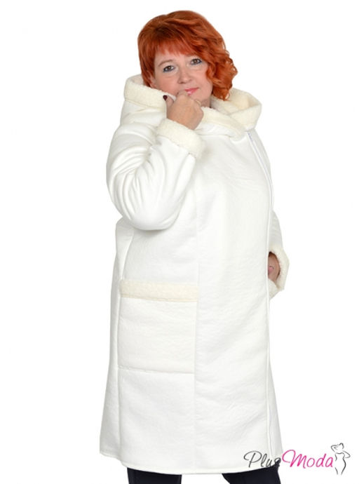 Жакет-дубленка Модель №1385 размеры 44-84 - Plusmoda фото 17