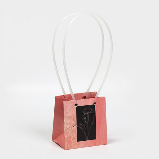 Цена за 2 шт. Пакет влагостойкий для цветов Gift with love, 11,5 х 12 х 8 см - Дарите счастье фото 5