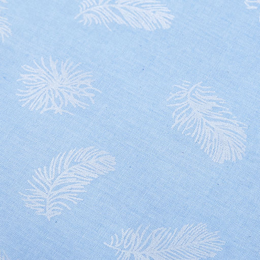 Наперник пуходержащий 60х60см Перышко на голубом, тик смесовый 135г/м2 (хлопок 80%, полиэстер 20%), на молнии, упаковка ПП 22х30см, Домашняя мода (Россия)  фото 8