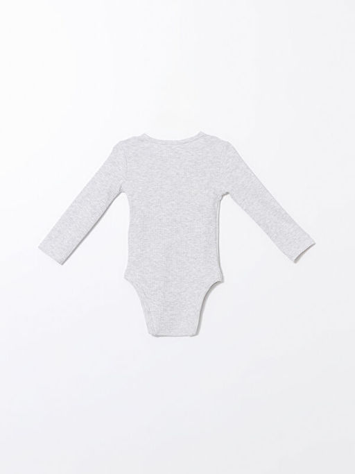 Bisiklet Yaka Uzun Kollu Erkek Bebek ??t??tl? Bodysuit