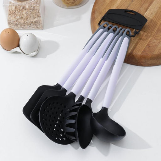 Набор кухонных принадлежностей Доляна «Софти», 6 предметов, пластик, МИКС