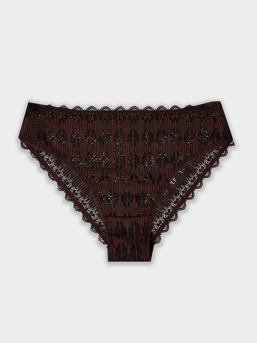 Цена за 2 штуки! Трусы женские коричневые классические кружевные - Mark formelle фото 8