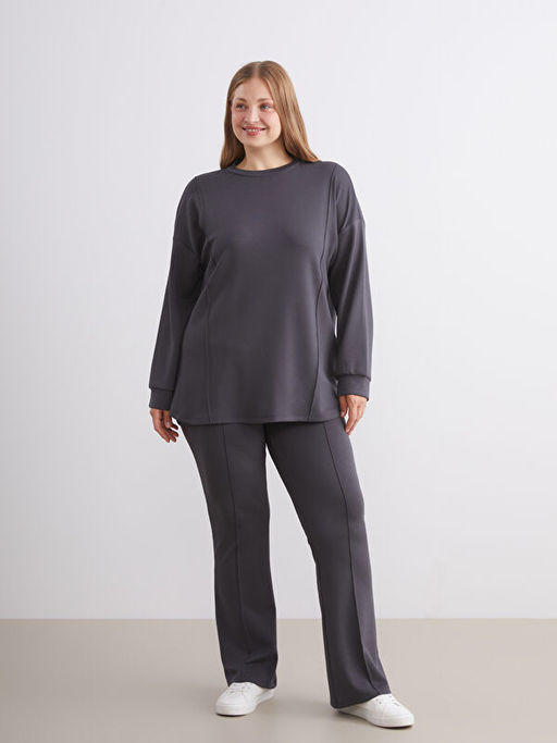 Bisiklet Yaka Kad?n Sweatshirt Tunik