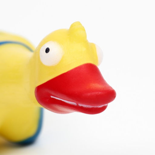 Игрушка пищащая Пляжная утка XL для собак, 41 см, жёлтая - Пижон фото 4