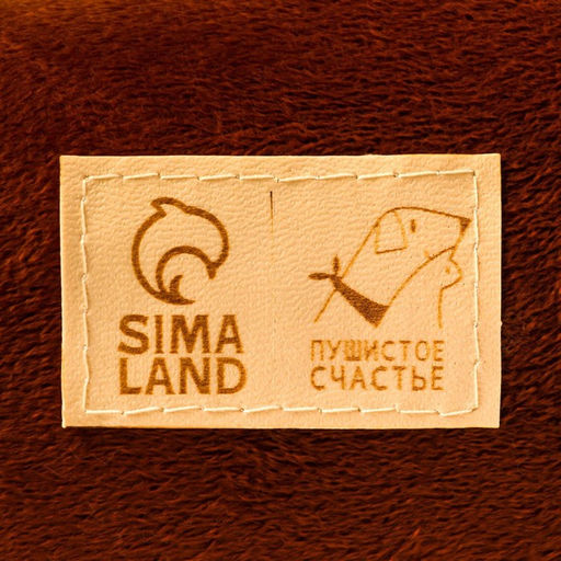 Лежанка с рыбкой, 45х35х11 см, коричневая - Пушистое счастье фото 5