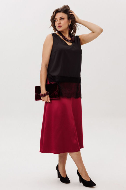 Блуза ANELLI 1664 черный лед