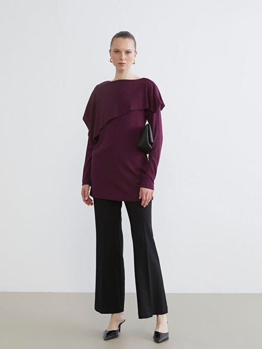 Bisiklet Yaka Oversize Kad?n Tunik