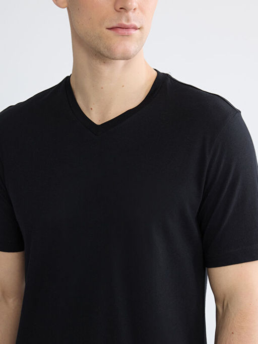 V Yaka Penye Erkek Ti??rt