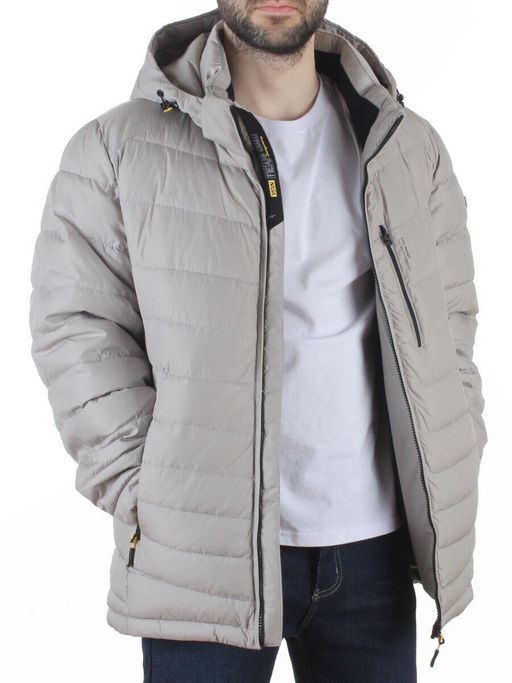 D6373 GRAY Куртка мужская зимняя (200 гр. холлофайбер)