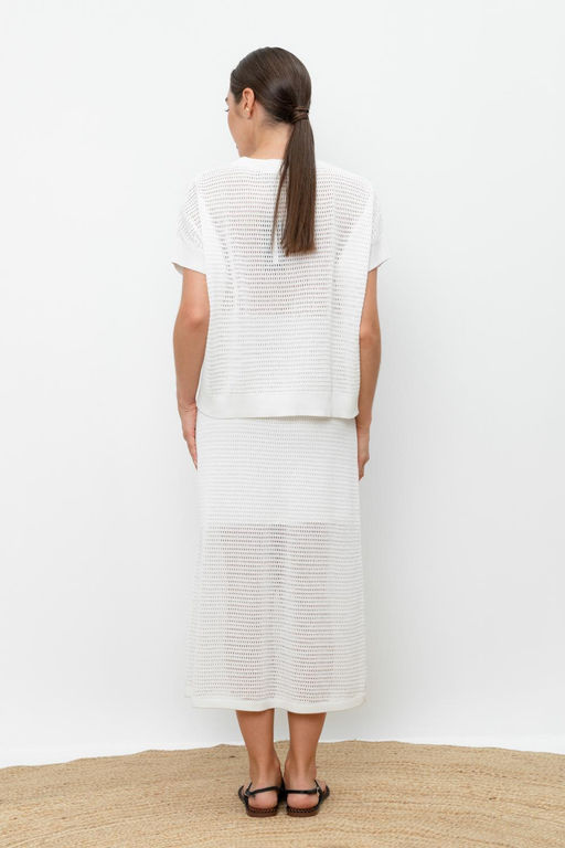 VERY NEAT _ ЕВ 733/молочный юбка жен  фото 4