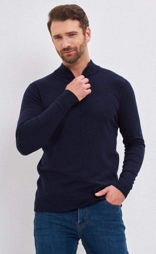 Джемпер F121-01-889 navy - Fine joyce фото 2