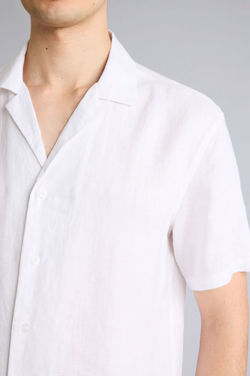 %100 Keten Regular F_t Polo Yaka Keten G_mlek - Defacto фото 4