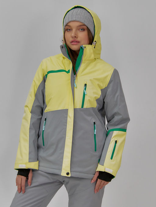 Горнолыжная куртка Chunmai 709J женская желтая утеплитель 380–480 г/м²  фото 6