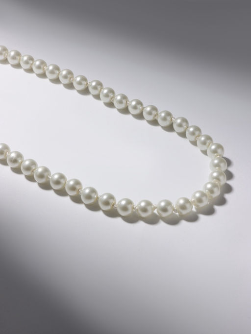 Бусы Классика шар №8, цвет молочный, L=125 см