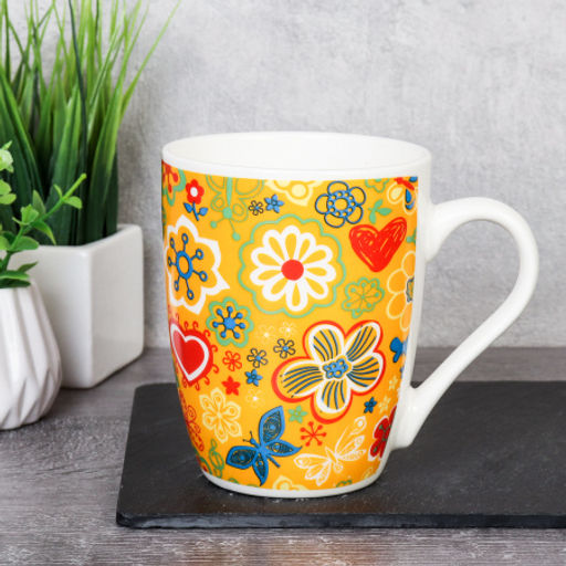 Кружка Цветы/ G039 /уп 72/ - Галеонтрейд фото 2