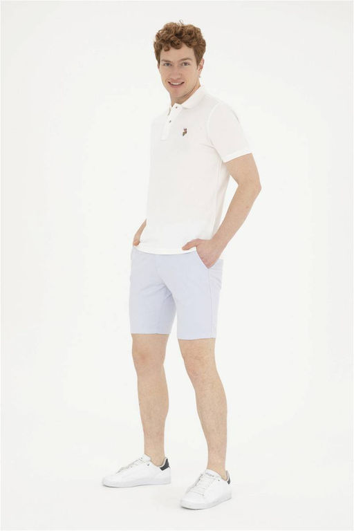 Мужская базовая футболка цвета экрю - U.s. polo assn фото 4