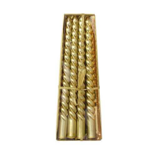 Свеча стержень 4 штуки 20 см набор / W-20 /уп 144/матовые - Галеонтрейд фото 2